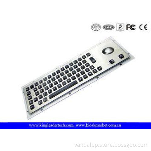 Silver Grey Illuminated Metal Keyboard Dust-Proof With 65 L